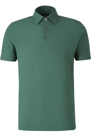 ZANONE Polo in cotone con ricamo logo