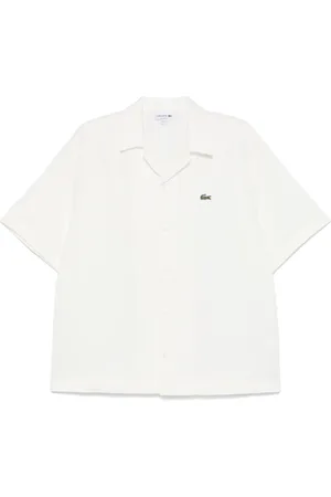 Lacoste Camicia con lavorazione a nido d