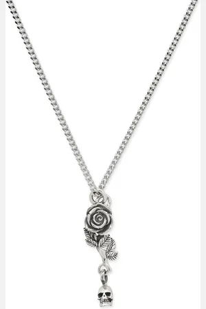EMANUELE BICOCCHI Collana con pendente Rose & Skull