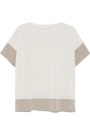 LE TRICOT PERUGIA T-shirt con bordo a contrasto