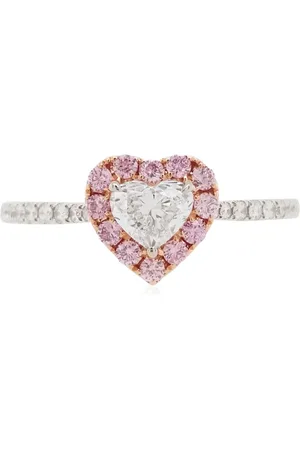 HYT Jewelry Anello di fidanzamento Argyle Pink in oro giallo 18kt con diamanti