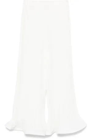 Rowen Rose Pantaloni crop con pieghe