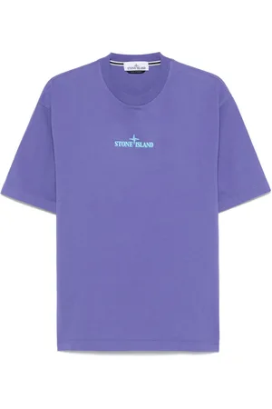 Stone Island T-shirt con logo goffrato