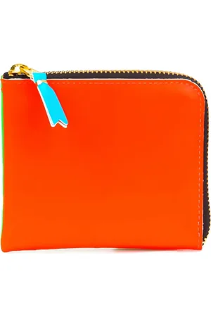 Comme des Garçons Portafoglio con zip a giro Super Fluo
