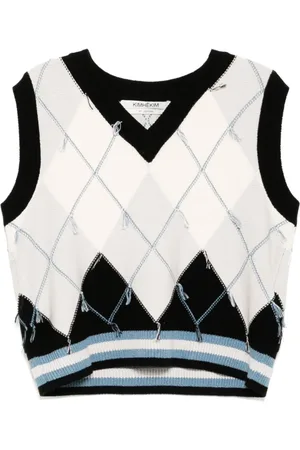 KIMHEKIM Maglione Argyle Reserve con scollo a V