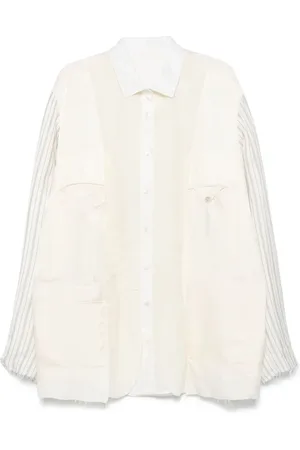 Maison Margiela Giacca-camicia con inserti