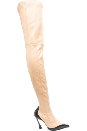MUGLER Stivali in pelle con stecche 95mm