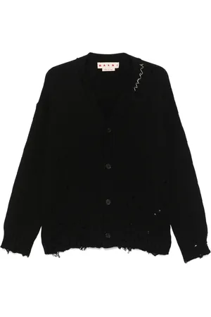 Marni Cardigan in cotone con logo