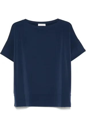LE TRICOT PERUGIA T-shirt con scollo drappeggiato