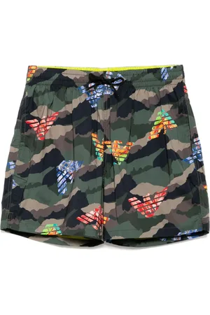 Emporio Armani Costume da bagno con stampa camouflage
