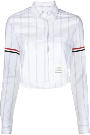 Thom Browne Camicia crop a righe
