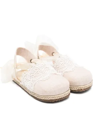 Babywalker Espadrilles con dettagli in pizzo