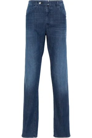 Incotex Jeans affusolati con applicazione