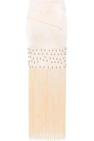 Paco rabanne Gonna lunga con frange