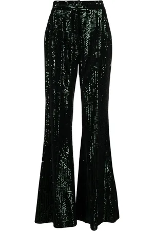 Elie saab Pantaloni svasati con paillettes