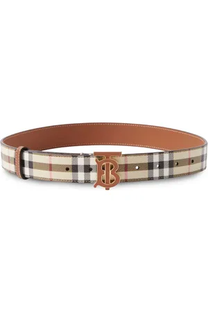 Burberry Cintura con placca monogramma