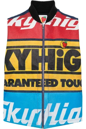 Sky High Farm Gilet denim con logo
