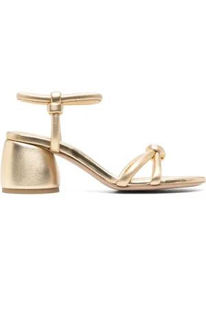 Gianvito Rossi Sandali con effetto metallizzato 70mm