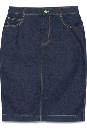 Maison Kitsuné Gonna midi denim