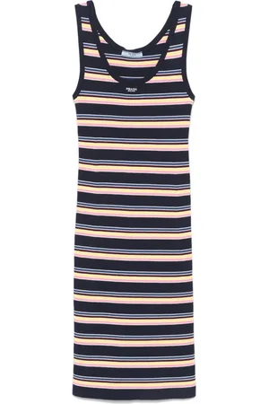 Prada Abito midi a righe