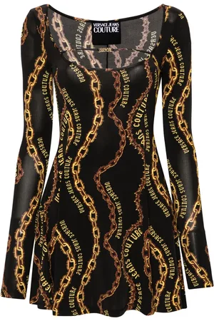 VERSACE Abito corto con catena