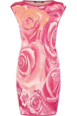 Roberto Cavalli Abito corto con stampa a fiori