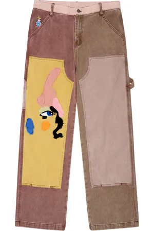 KIDSUPER STUDIOS Pantaloni con design patchwork