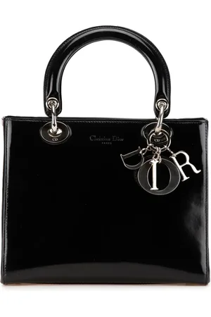 Dior 1997 Medium Patent Lady Dior satchel