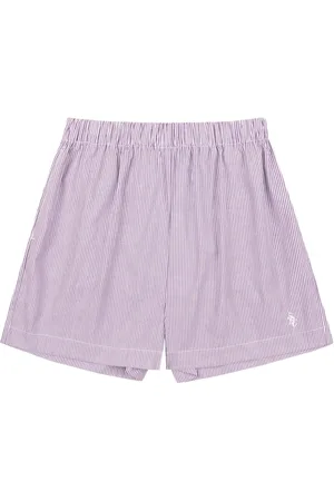 Sporty & Rich Shorts a righe in popeline