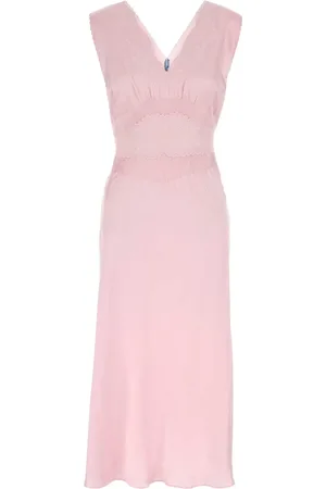 Prada Abito con scollo a V e cintura