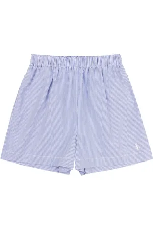 Sporty & Rich Shorts a righe in popeline