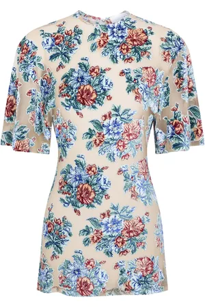 Paco rabanne T-shirt a fiori jacquard
