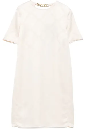 Twin-Set Abito corto con placca logo
