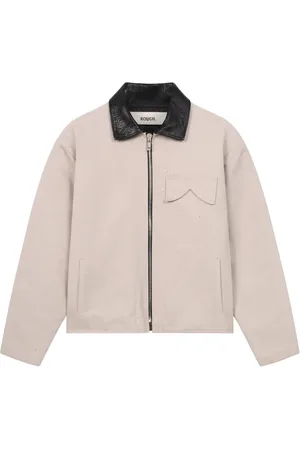 ROUGH. Giacca bicolore con zip