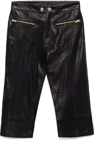 Cynthia Rowley Pantaloni crop Downtown in pelle
