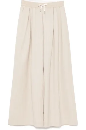 St Agni Pantaloni gessati con coulisse