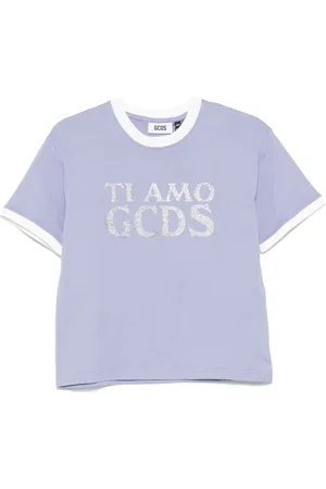 GCDS T-shirt Ti Amo CGDS con glitter