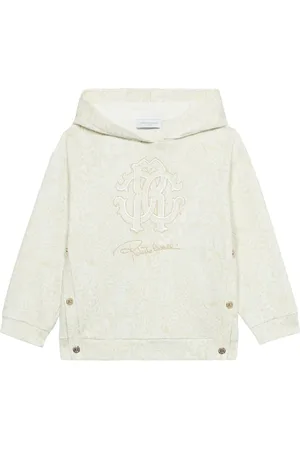 Roberto Cavalli Felpa in cotone con cappuccio