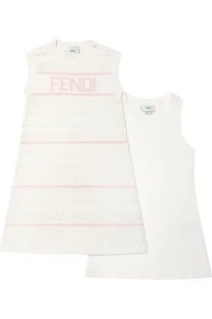Fendi Abito smanicato con logo
