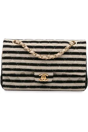 CHANEL Borsa a spalla Classic Coco Sailor Double Flap media in jersey 2014