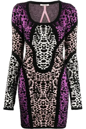Roberto Cavalli Abito corto animalier