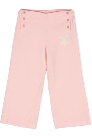 The Animals Observatory Pantaloni a coste con applicazione