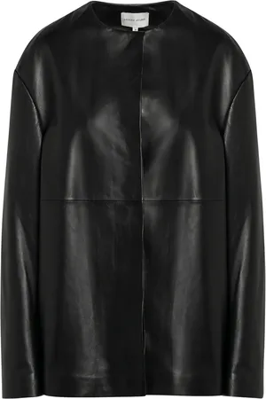 Loulou de Saison Cappotto girocollo in pelle