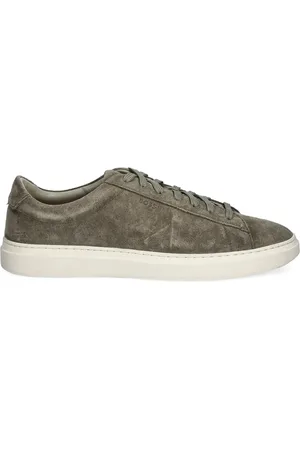 HUGO BOSS Sneakers stringate in pelle scamosciata