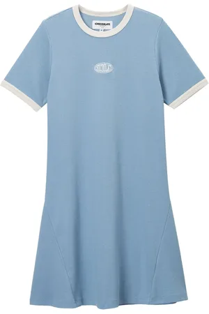 Chocoolate Abito modello T-shirt con dettaglio a contrasto