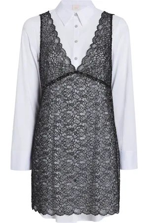 Cinq A Sept Abito Catilina con pizzo