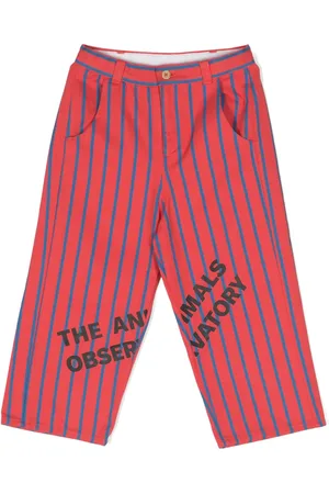 The Animals Observatory Pantaloni Camel a righe