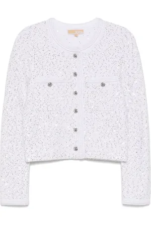 Michael Kors Giacca metallizzata in maglia elasticizzata