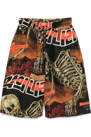 LU’U DAN Shorts con stampa grafica