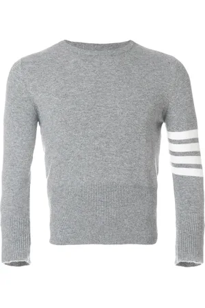 Thom Browne Maglione a girocollo con bande